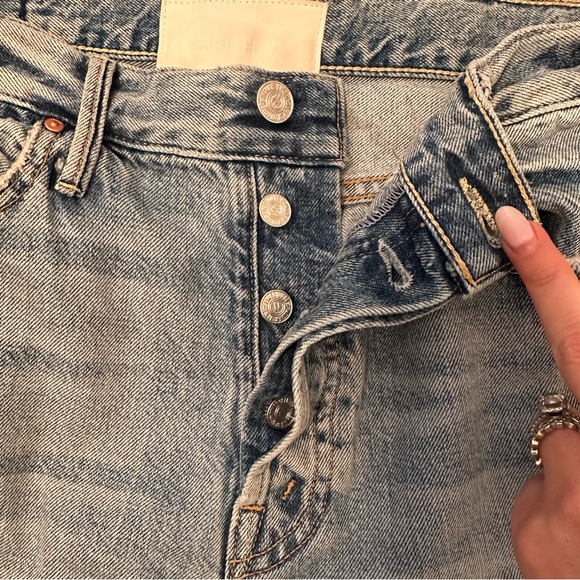 MOTHER Denim Blue Ankle Crop Jeans - Picture 7 of 12